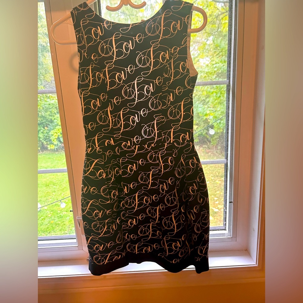 Cute little dress , “LOVE” printed material , SIZE XS - S